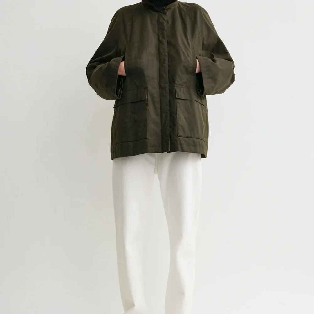 Toteme Country jacket in forest size32 XXS - Picture 5 of 10